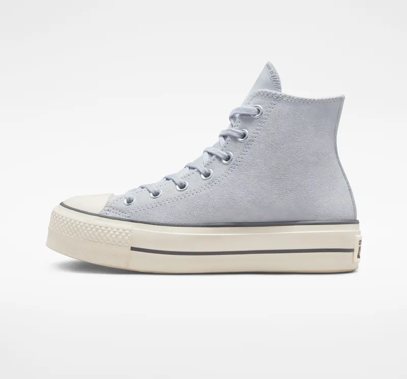 Converse Chuck Taylor All Star Lift Platform Suede Gravel/iron Grey/egret