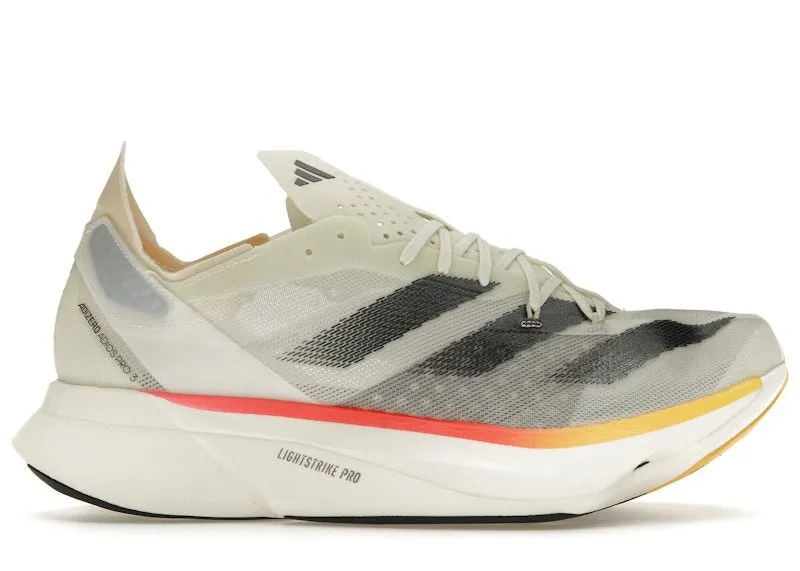 adidas Adizero Adios Pro 3 Ivory Core Black Crystal Sand (IG6442)
