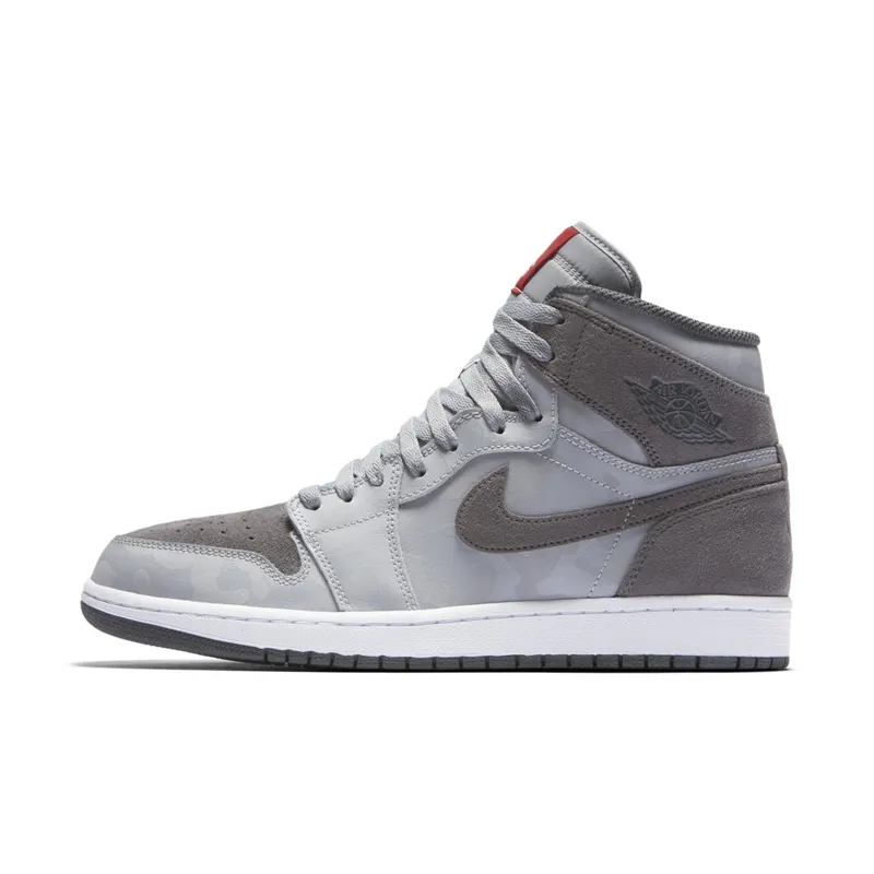 Jordan 1 Retro High Camo 3M Wolf Grey Wolf Grey/Dark Grey-White-University Red (AA3993-027)