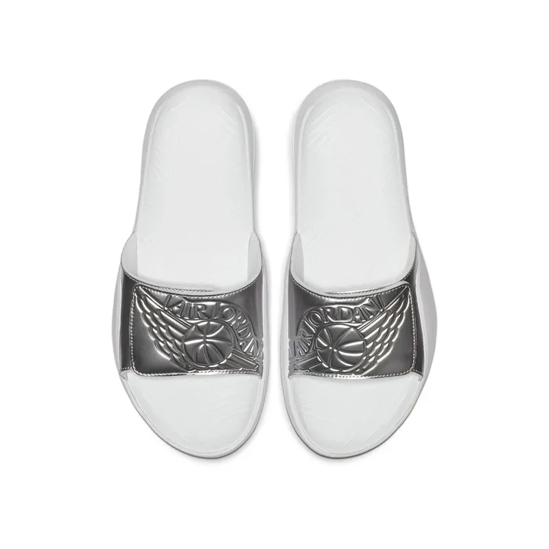 Jordan Hydro 7 White Silver White/Metallic Silver (AA2517-101)