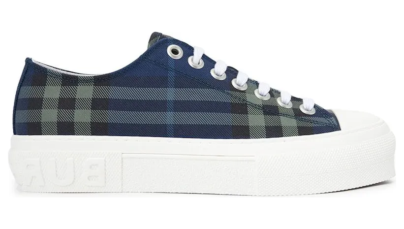 Burberry Training Jack Check Sneaker Navy Green Nova Check (8119161)