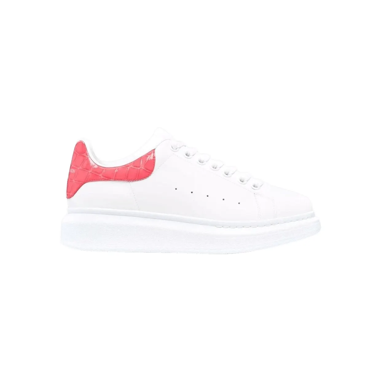 Alexander McQueen Oversized White Coral Croc (553770 WHXMY 9663)