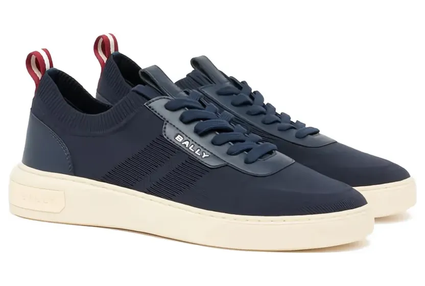Bally Gestrickte Sneakers mit Einsatz – Blau (MSK0GFTE002)