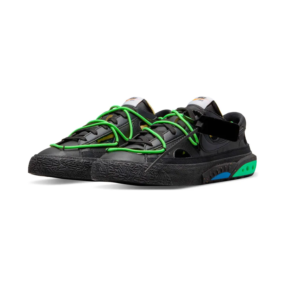 Nike Blazer Low Off-White Black Electro Green (DH7863-001)