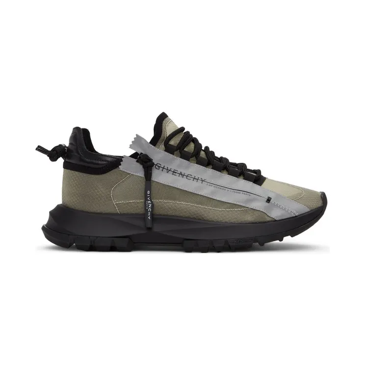 Givenchy Black & Grey Spectre Zip Sneakers (BH003MH14T)