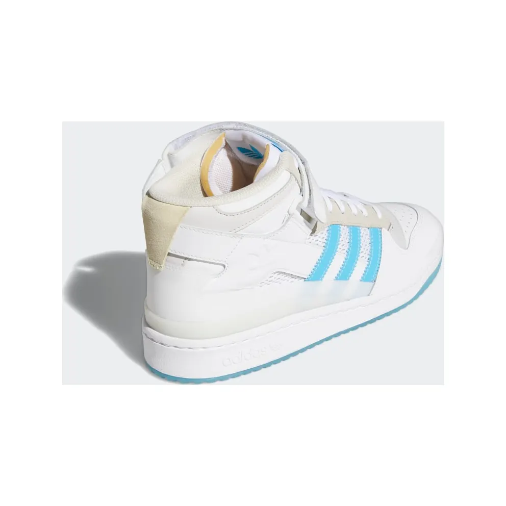 adidas Forum 84 Mid ADV Cloud White / Signal Cyan / Grey One (H01019)