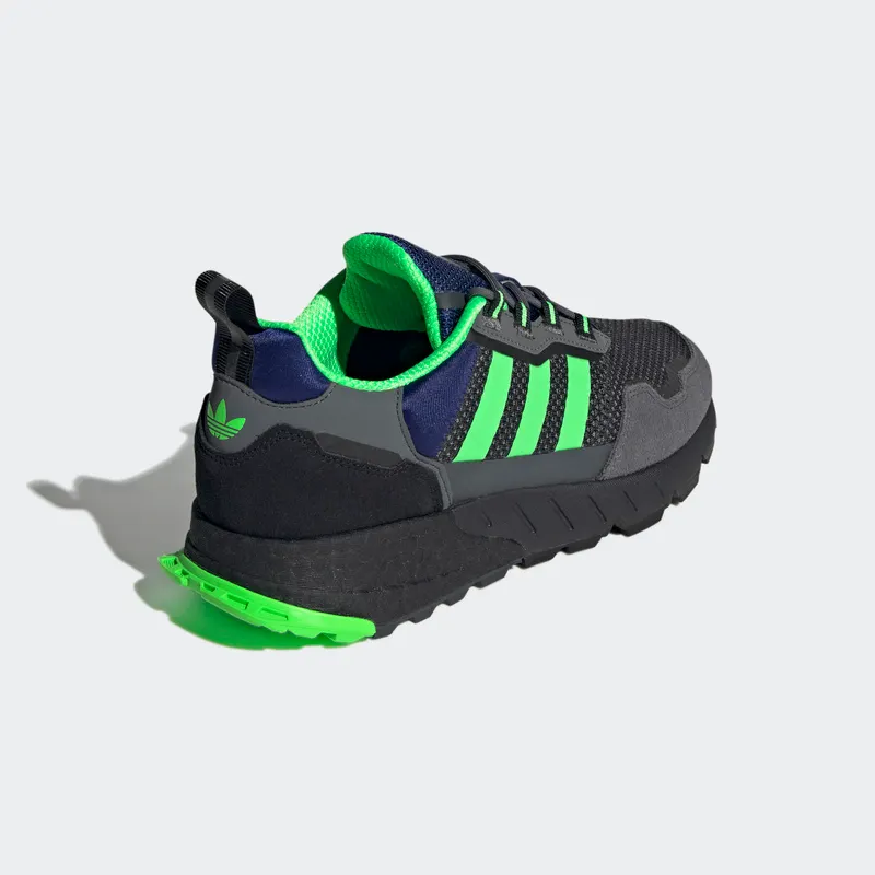Adidas ZX 1K Boost Grey Six / Screaming Green / Core Black (H00430)