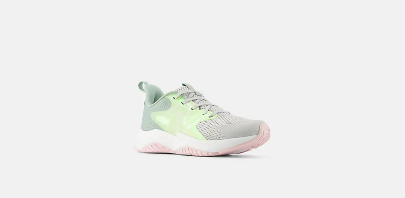 New Balance Rave Run v2 Lace Grey Matter Mint Flash Mosaic Green (GKRAVE2)