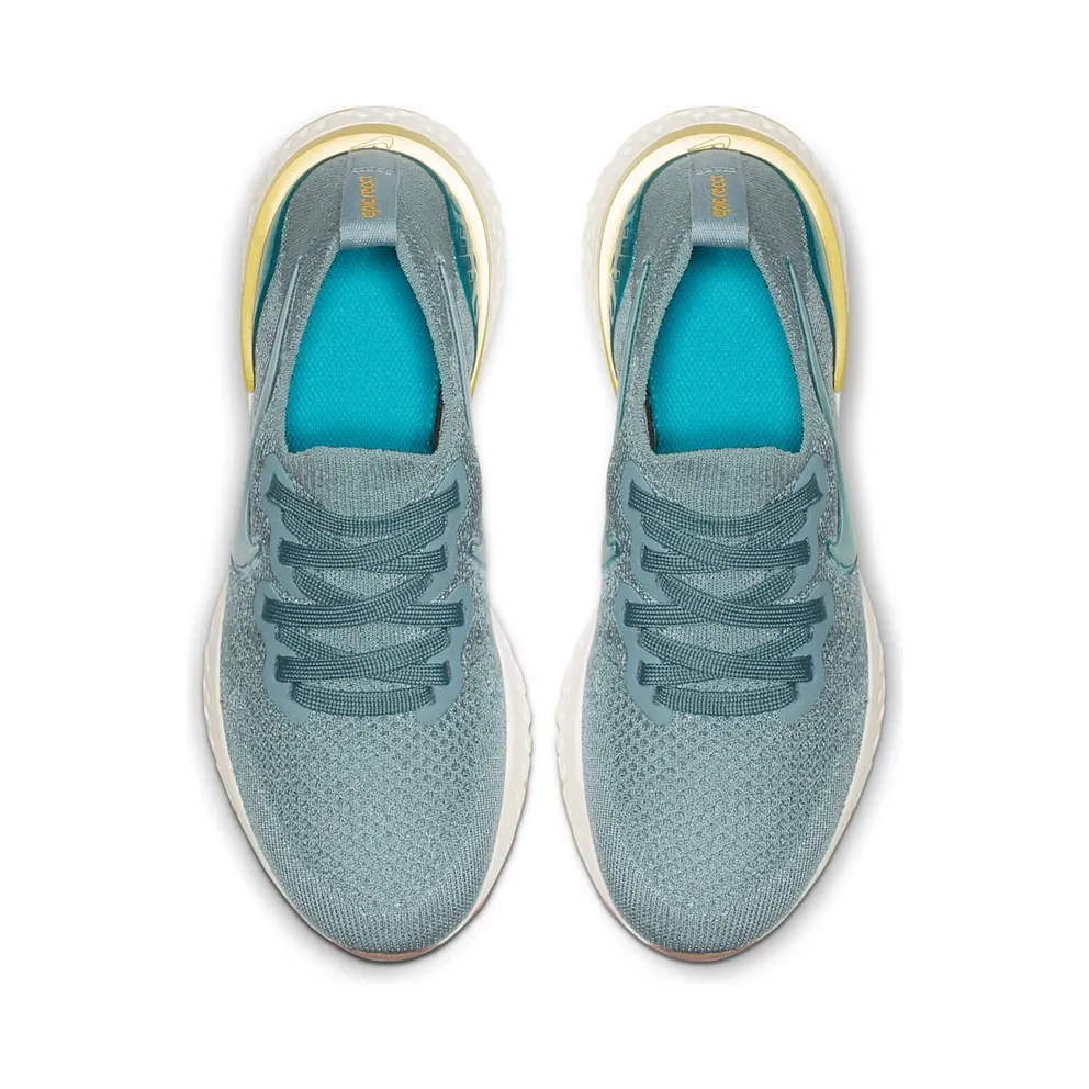 Nike Epic React Flyknit 2 Aviator Grey (GS) Aviator Grey/Black/Blue Fury (AQ3243-005)