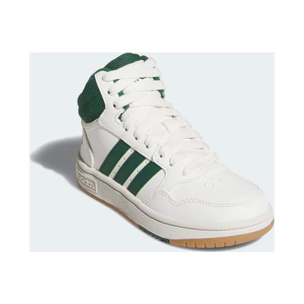 adidas Hoops Mid Core White Collegiate Green Gum (JS4134)