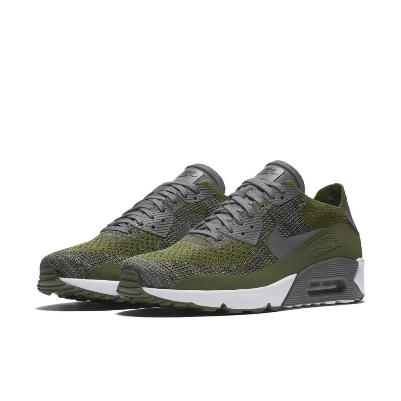 Nike Air Max 90 Ultra Flyknit 2.0 Green Rough Green/Dark Grey-White-Black (875943-300)