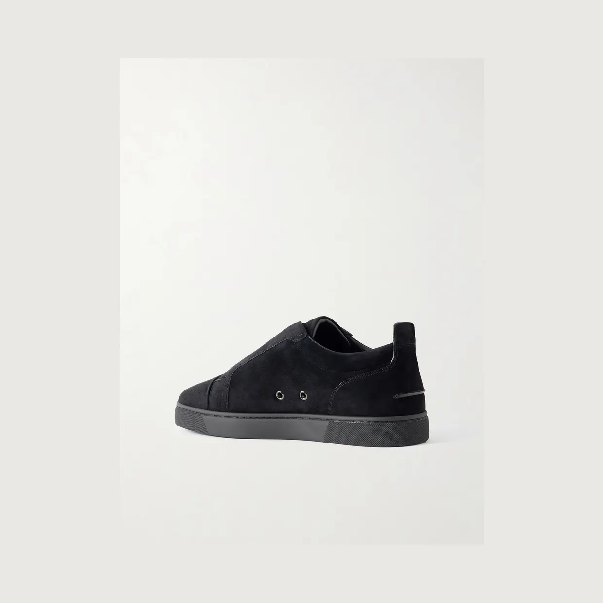 Christian Louboutin St Louis Suede Slip-On Sneakers Black (3250667) (4)