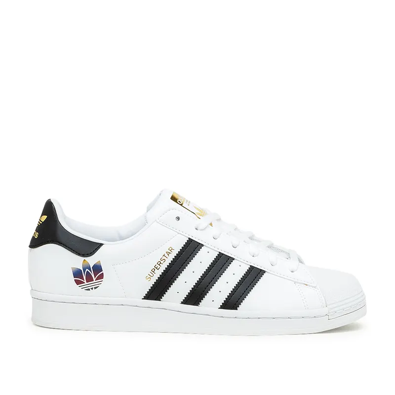 adidas Superstar Trefoil White Black (W) Cloud White/Core Black/Gold Metallic (FX8543)