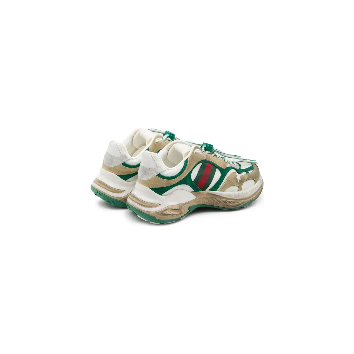 Gucci Drawstring Stripe Leather “Neutrals/Green” (853709 AAGGM 9251) (3)