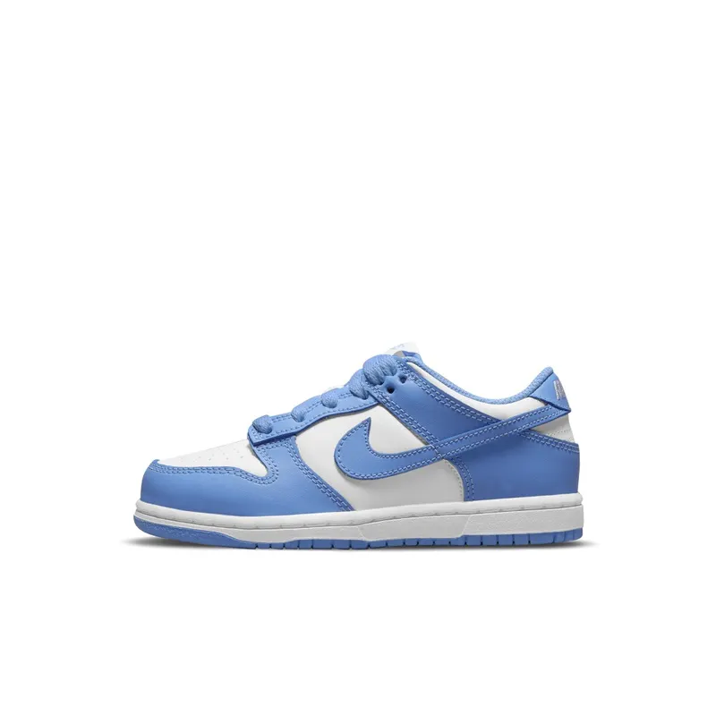 Nike Dunk Low University Blue (PS) (2021) – “White / University Blue / White” (CW1588-103)