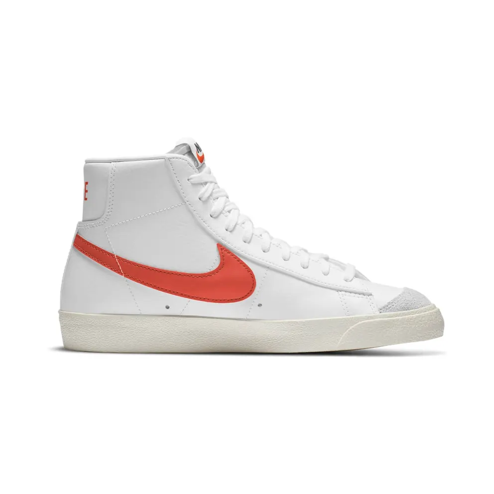 Nike Blazer Mid 77 White Bright Crimson White/White-Bright Crimson (BQ6806-110)