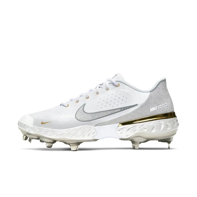 Nike  Alpha Huarache Elite 3 Low White Smoke Grey White/Smoke Grey/Light Solar Flare Heather (CV3552-102)