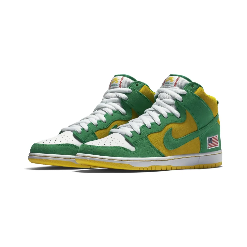Nike Dunk SB High Oakland Athletics Stadium Green/Stadium Green-Black-Speed Yellow (305050-337)