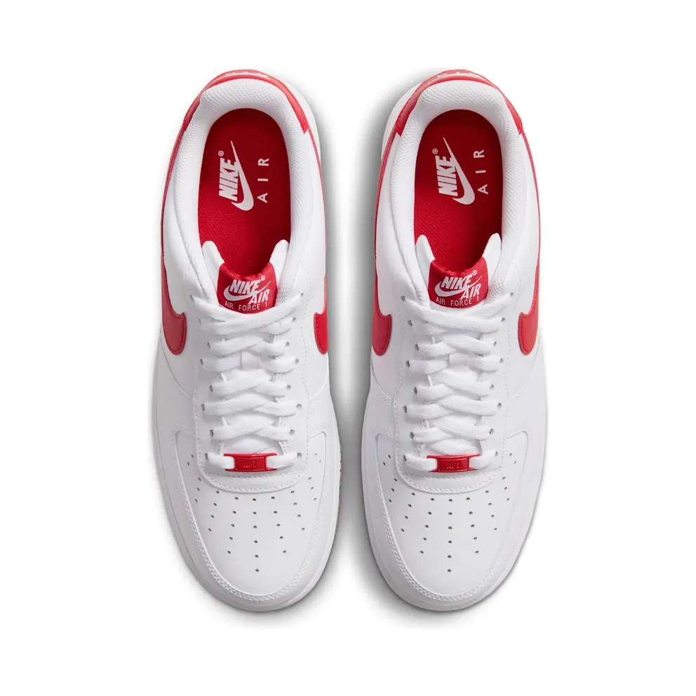 Nike Air Force 1 Low – “White / Gum Light Brown / Challenge Red” (FJ4146-136)