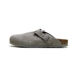 Birkenstock Boston Suede Leather “Stone Coin – Narrow Fit” (1027751)