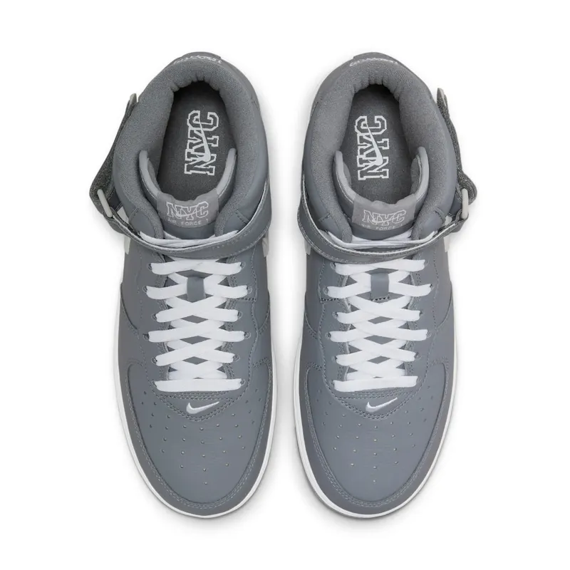 Nike Air Force 1 Mid QS Jewel NYC Cool Grey – “Cool Grey / White-metallic Silver” (DH5622-001)