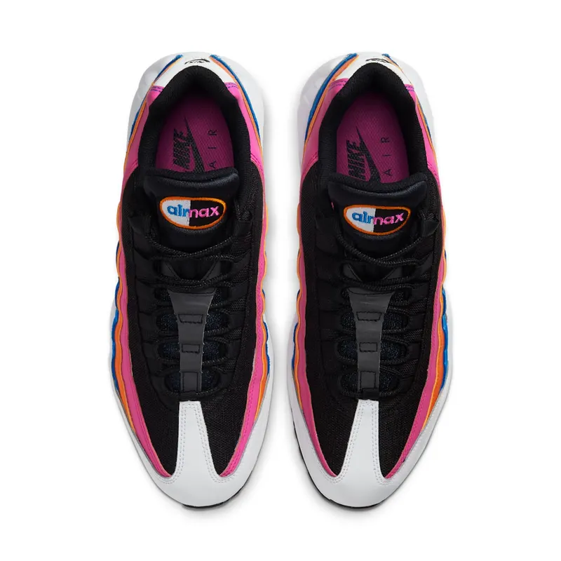 Nike Air Max 95 Essential Multi White/Black-Magma Orange-Active Fuchsia (CW6990-100)