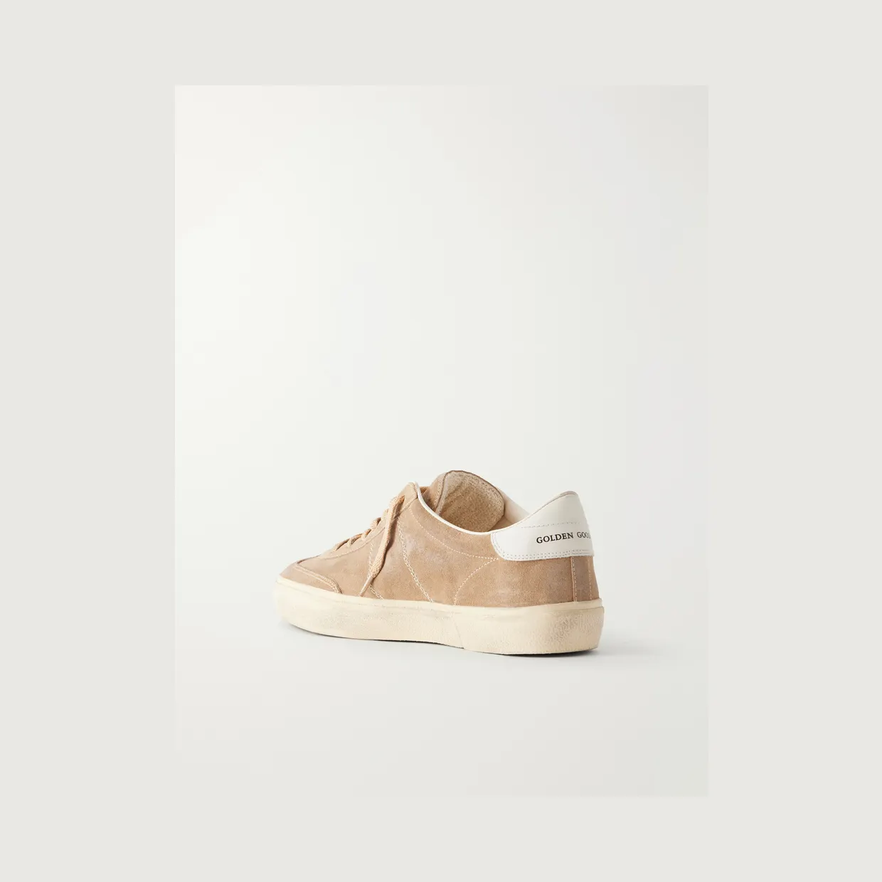 Golden Goose Soul Star Leather-Trimmed Suede Sneakers Tan (GMF00464.F008347) (4)