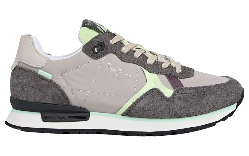 Pepe Jeans PèPè sneaker Grijs / Lichtgrijs / Mintgroen / Bessen (PLS400006-926)