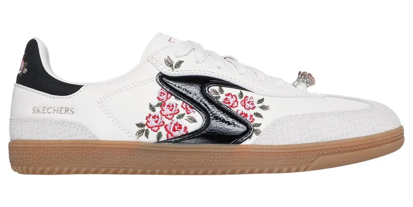 Skechers Hotshot – Fiercely Floral Sneaker Wit