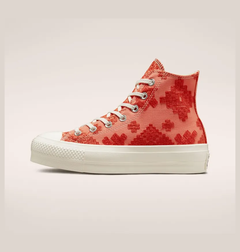 Converse Chuck Taylor All Star Lift Platform Tonal Embroidery Bright Madder/mantra Orange (A02233C)