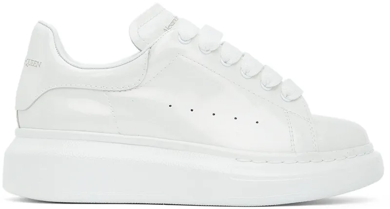 Alexander McQueen Kids White Glitter Oversized (687061WHYC2)