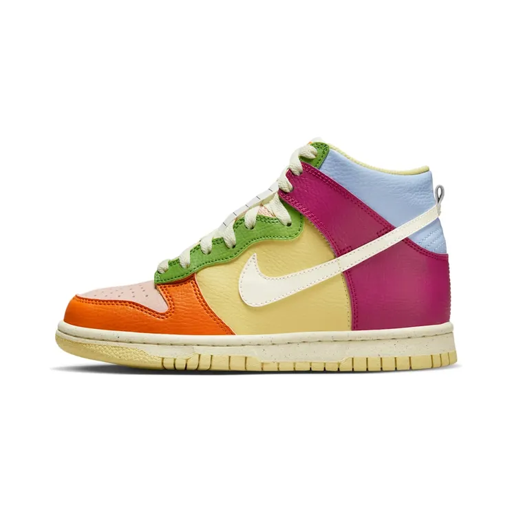Nike Dunk High Next Nature GS Multicolor “Dynamic Berry / Royal Tint / Arctic Orange / Coconut Milk” (DZ5638-500)