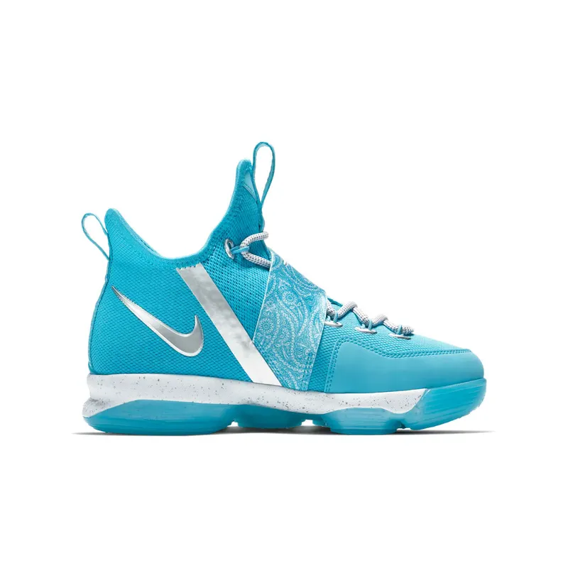 Nike LeBron 14 Ric Flair (GS) Blue Fury/Metallic Silver-Equator Blue (AA3258-404)