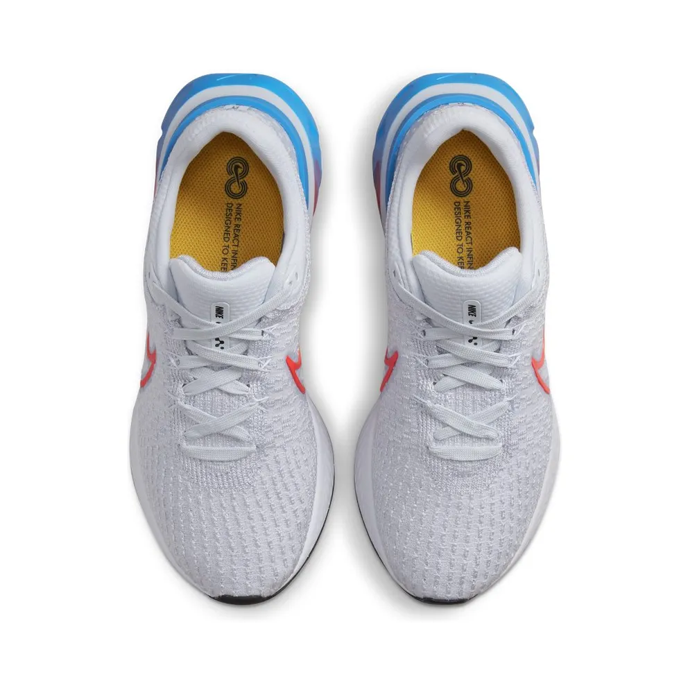 Nike React Infinity Run Flyknit 3 Road Running Grey (DV2178-001)
