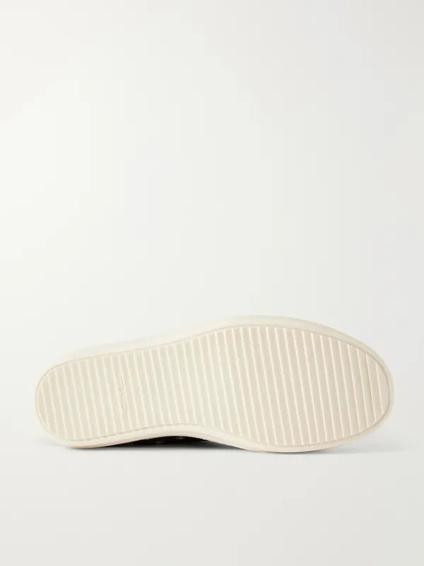 Rick Owens Sneaks Leather Sneakers Brown (RR02F4890) (3)