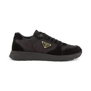 Prada Prax 2.0 Re-nylon and Suede Sneakers Black (2EE436_D7C_F0002)