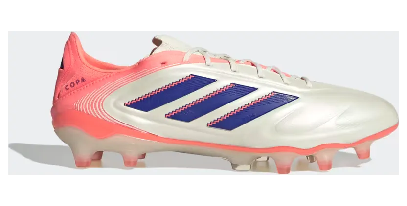 adidas Copa Pure 3 Elite Firm Ground Boots “Off White / Lucid Blue / Signal Coral” (JH8728)