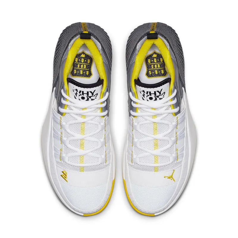 Jordan Why Not Zer0.1 Chaos White White/Particle Grey-Black-Opti Yellow (BV5498-100)