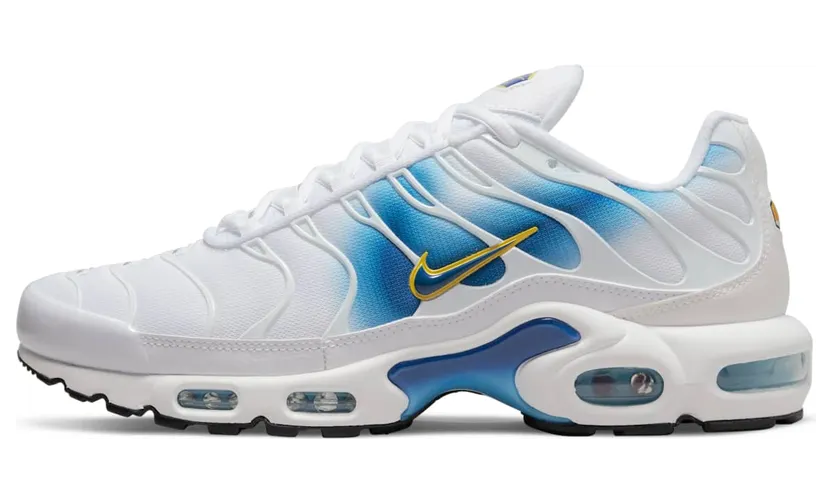 Nike Air Max Plusen “White / Tour Yellow / Baltic Blue / Blue Jay” (DX8962-100)