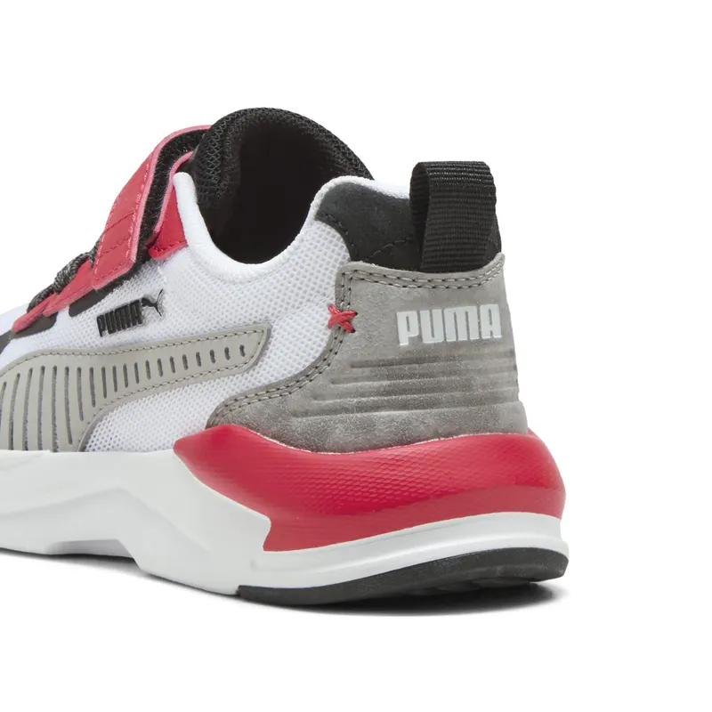 Puma X-Ray 3 MID 90s “Puma White / Gray Echo / For All Time Red” (405024_01)