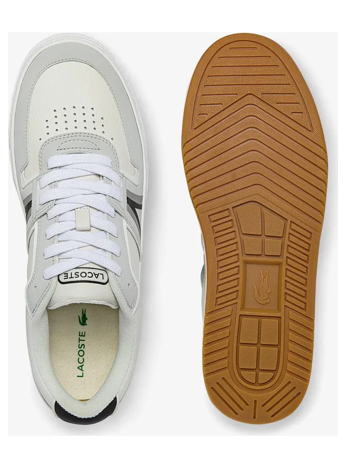 Lacoste L001 Leather Colour-Pop White / Black (43SMA0075-147) (4)