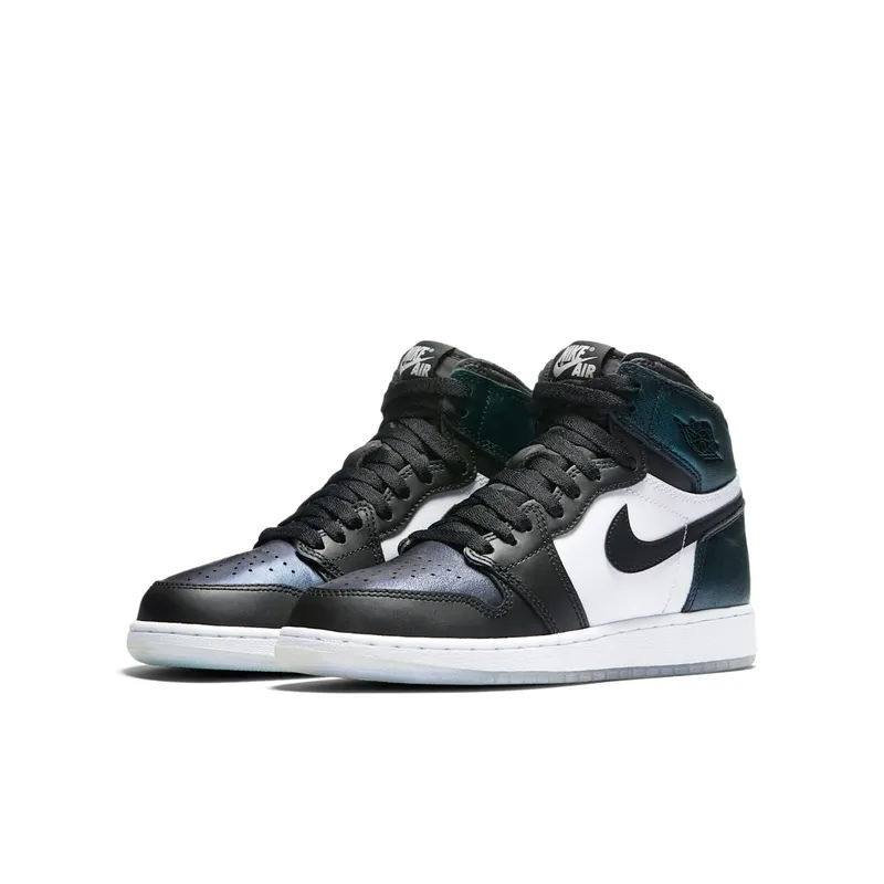 Jordan 1 Retro All Star 2017 “Chameleon” (GS) Black/Black-Metallic Silver (907959-015)