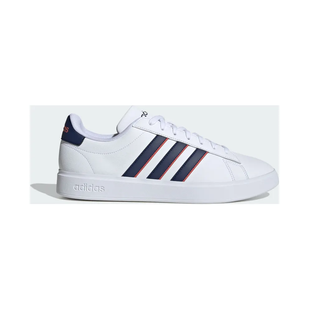 adidas Grand Court Cloudfoam Comfort Schuh Cloud White / Dark Blue / Preloved Scarlet (ID2947)