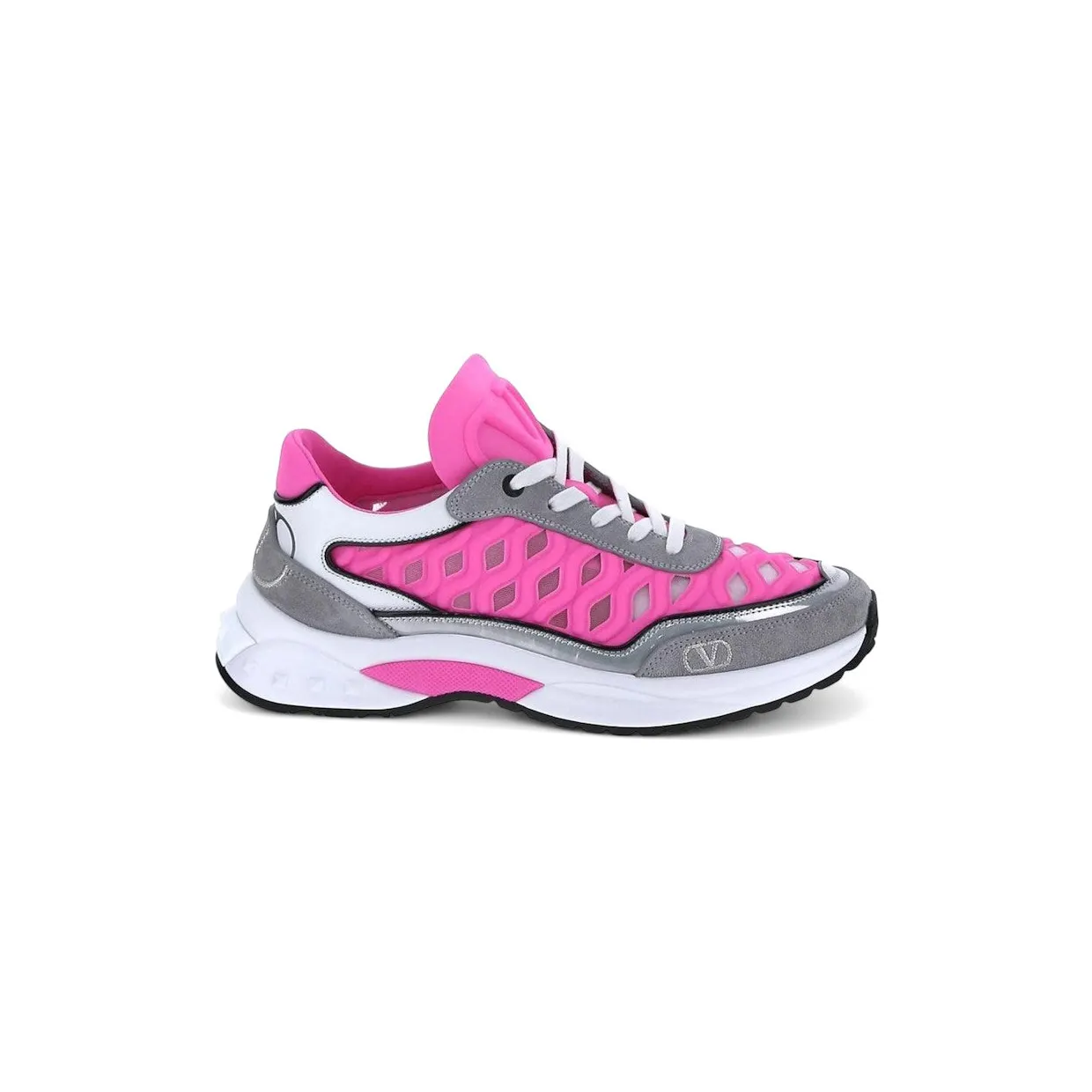 Valentino Garavani Ready Go Runner Grey Bright Pink (XW2S0EA5 DWA S14)