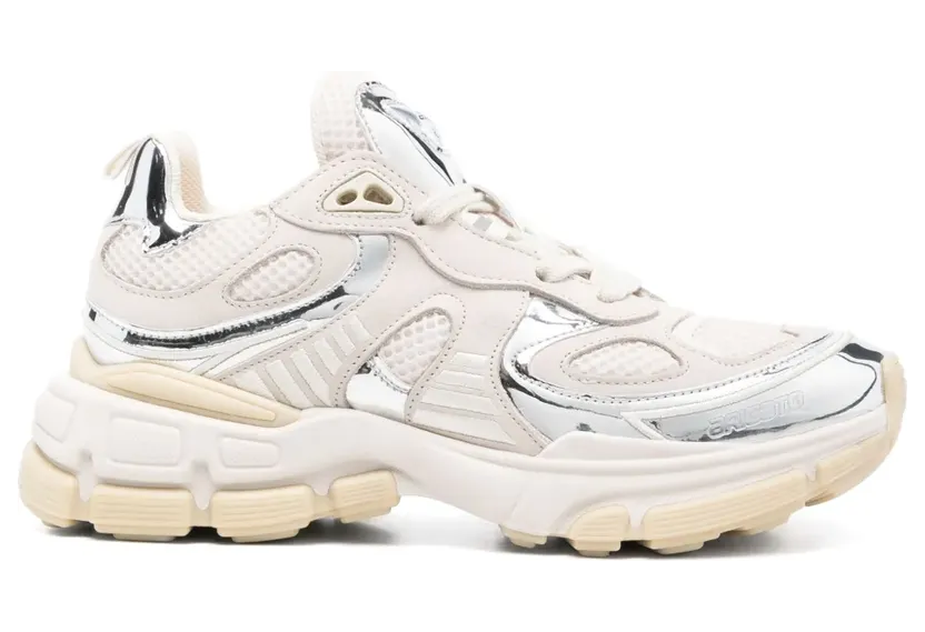 Axel Arigato Leren sneakers met metallic vlak – Beige (F3202005)