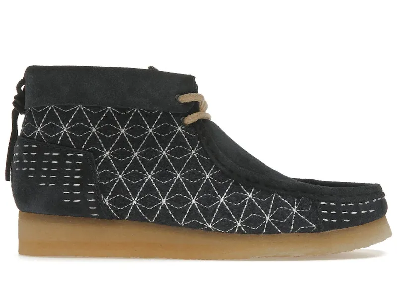 Clarks Originals Wallabee Boot Navy Shashiko (26169152)