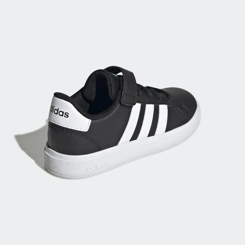 Adidas Grand Court Lifestyle Court Elastic Lace and Top Strap Core Black / Cloud White / Core Black (GW6513)