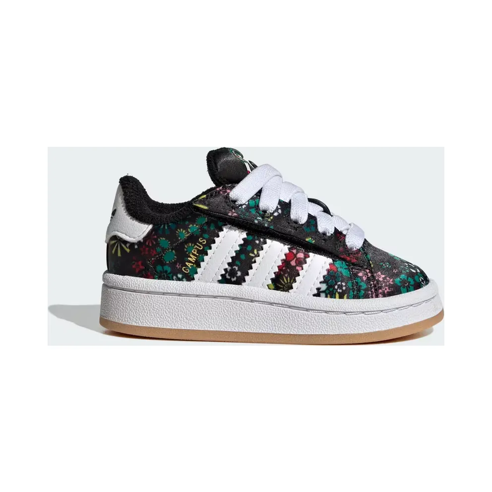 adidas Liberty London Campus 00s Comfort Closure Elastic Lace “Core Black / Cloud White / Gold Metallic” (HQ9190)
