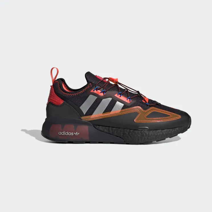 adidas ZX 2K Boost Core Black / Silver Metallic / Solar Red (GY1209)