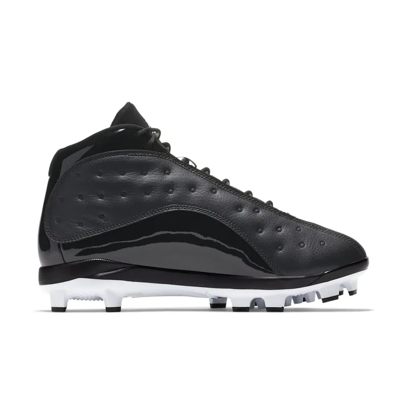Jordan 13 Retro MCS Cleat Black Black/Black-White (AJ8016-001)
